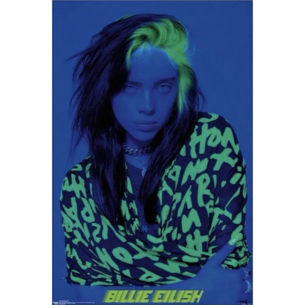 BILLIE EILISH BLUE Poster Lash Music 2020 Trends International NEW in Package